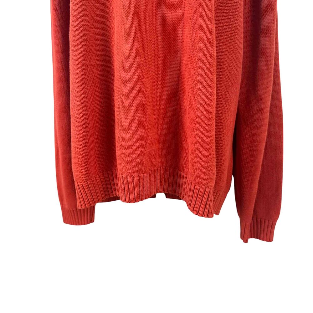 Saint Johns Bay Burnt Rust Orange Oversized Pullover Fall Sweater Earthy Boho XL - Picture 11 of 16